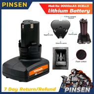 PINSEN 12-48V power drill battery High capacity Makita 9000mAh lawn mower battery,6 Cells electric s