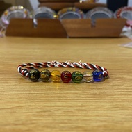 Tridatu Bracelet and Necklace 7 Chakra Set Original Balinese Style