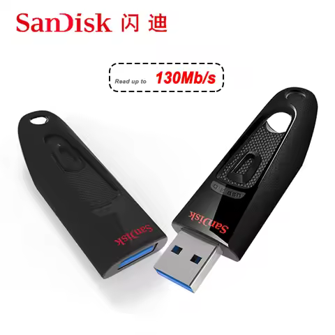 SanDisk Ultra USB 3.0 Flash Drive 64gb 32gb 256gb 128gb 512gb High Speed to 130M/s Pendrive Mini U S