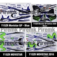 Sticker Stripe Y15zr Y15 Ysuku yamaha movistar m hijau / sticker y15 movistar m putih / sticker y16 