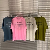 Acne Studios 1996 Series Distressed Dirty Mud Dyed Round Neck Short Sleeve T-Shirt