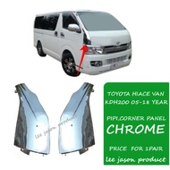 TOYOTA HIACE VAN KDH200 PIPI CORNER PANEL CHROME,BLACK
