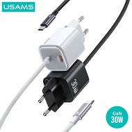 USAMS JC Series Type-C Charger + Type-C Cable GaN Fast Charging 1.2M