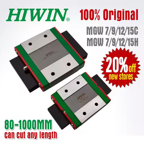 Original Hiwin Linear guide block carriage MGW7C MGW7H MGW9C MGW9H MGW12C MGW12H MGW15C MGW15H300\35