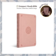 ESV Compact Bible TruTone, Blush Rose, Emblem Design, Blush Pink Bible, Travel Size Bible