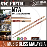 Vic Firth Nova Series USA Hickory Drumsticks - 7A - Wood Tip (N7A)