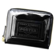 PORTER GLASS LEATHER WALLET 銀包 porter