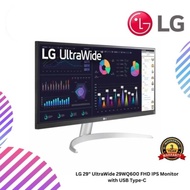 LG 29" UltraWide 29WQ600 FHD IPS Monitor with USB Type-C