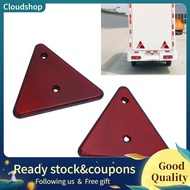 Cloudshop High Visibility Red Trailer Reflectors Safety Warning for Boat SUV RV 2pcs Plastic 5.31x5.