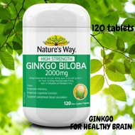 NATURE'S WAY HIGH STRENGTH GINGKO BILOBA 200MG 120S Ginkgo Biloba