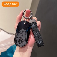 Soopsori TPU Car Key Case Cover for Mercedes Benz E C S GLC Class E200 E400 E63 W213 S550 S560 C260 