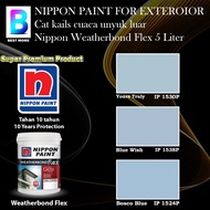 Nippon Paint Weatherbond Flex Exterior Collection 5 Liter Yours Truly 1530P / Blue Wish 1538P / Bosc