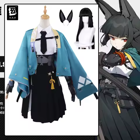 Hoshimi Miyabi Cosplay Costume Game Zenless Zone Zero ZZZ Costume Wig Coat Skirt Halloween Carnival 
