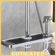 [Cuticate2] Shower Shelf Shampoo Holder No Drills Shampoo Tray Holder Hanging Bathroom Organizer Soap Dish for Bath Bathroom Shelves