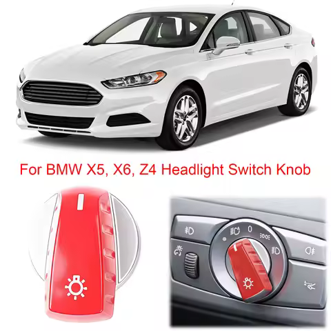 Replacement Head Light Switch 61319134726 Front Headlight Control Switch Knob for BMW X5 X6 E70 E71 