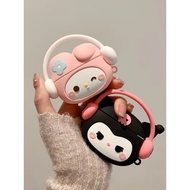 Apple Airpods Airpod Earpod 1 2 1/2 3 Pro 2 Casing Cover Protective Cute Melody Kuromi Earphone Soft