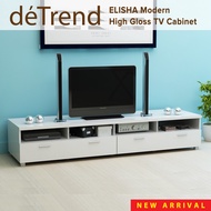 deTrend TV Cabinet Entertainment Unit 2 Drawers 4 Shelf 65" to 85"/Coffee Table Media Storage 7264