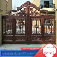 ❣✐┅Aluminum Art Gate Villa Courtyard Opposite Door Rural Yard Double Door Aluminum Alloy Outdoor Rur