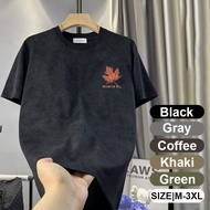 New Summer Print Casual Baju Lelaki Tshirt Men Loose Round Neck Short Sleeve Shirt Fashion Tie Dye B