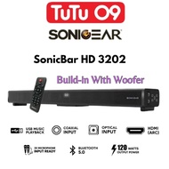 SonicGear SonicBar HD 3202 TV PC Bluetooth 5.0 SoundBar 2.1 Channel Speaker