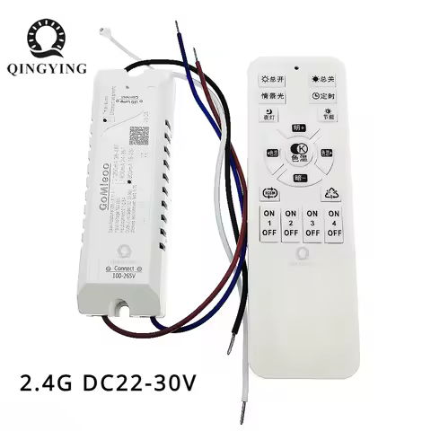 2.4G Intelligent LED Driver DC24V 600mA 800mA 1200mA 1500mA 2400mA 2700mA 3000mA 2Pin 2 Color Parall