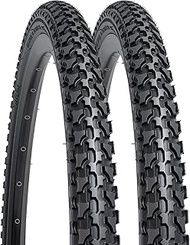 YUNSCM 2-PCS 24" Mountain Bike Tires 24x1.50/40-507 Compatible with Mountain Bike 24 x 1.50 24X1.5 B