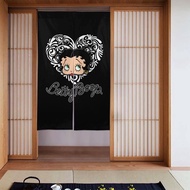 Outfly Betty Boop (1), Stylish, Room Divider, Long Curtain, Blackout Curtain, Entryway, Living Room,