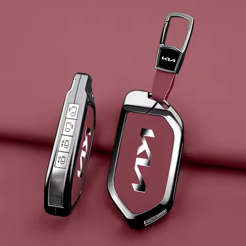 Zinc Alloy Car Key Case Cover Shell Holder For 2024 Kia Picanto Sorento MQ4 Carnival KA4 Morning K5 