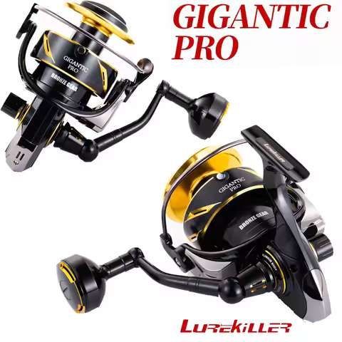 Lurekiller Metal Fishing Reel 11+1BB 10+1BB Spinning Jigging Reel GIGANTIC PRO 8000-18000HG Bait Cas