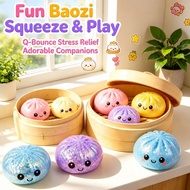 [Soft Jelly Fun] Viral Crystal Baozi Squishy Toy | Stress Relief Slow Rising | Soft Jelly Decompress