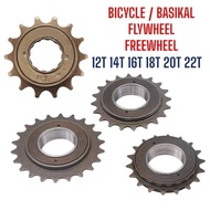 Bicycle Freewheel 12T 14T 16T 18T 20T 22T Sprocket Basikal Spoket BMX MTB Flywheel Chain Rantai Free