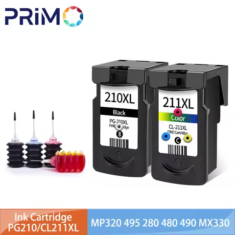 PG-210XL CL-211XL Refillable Ink Cartridge for Canon 210 211 XL IP2700 IP2702 MP240 MP250 MP260 MP27