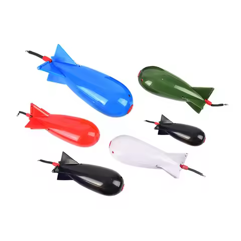 Fishing Spomb Rockets Spod Fishing Tackle Feeders Pellet Rocket Feeder Float Bait Holder Maker Tackl