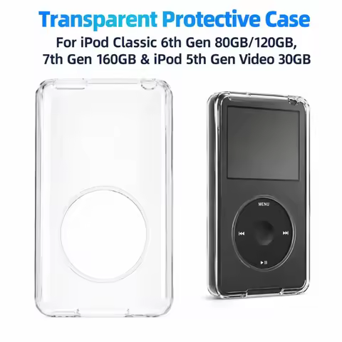 Transparent For IPod Classic Protective Case for iPod Classic 6th Gen 80GB/120GB,7th Gen 160GB & iPo