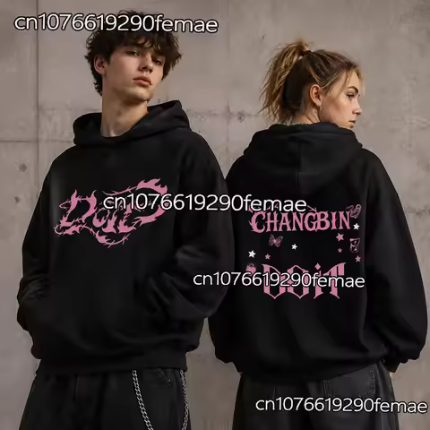 STRAYKIDS "DO IT" Series Hoodie Unisex Casual Streetwear Oversized Sweatshirt for Dancing Running Gy