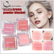 Lameila powder blusher 4 tone 3591 sweet pink powder blusher with brush