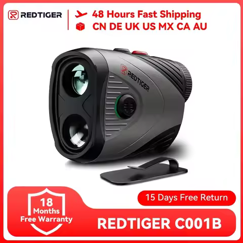 REDTIGER C001B Golf Rangefinder with Slope 1000M 1200 Yards Laser Range Finder Golf 7X Magnification