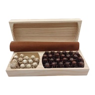 Luxury Travel Chess Set-Chessboard and Resin Pieces Portable Strategy Game Ideal for Travel.