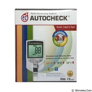 Alat Tes Gula Autocheck 3In1 Gcu/ Alat Tes Gula Darah Kolesterol Asam