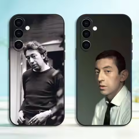 Serge Gainsbourg Phone Case Black Silicone Soft For Samsung Galaxy A73,A72,A71,A70,A53,A52,A51