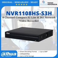 Tekno Indonesia - DAHUA NVR1108HS-S3/H 8Channel NON POE Tribrid 1080P Lite NVR 8 Channel
