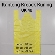 Kantong kresek kuning plastik kuning medis ukuran 40