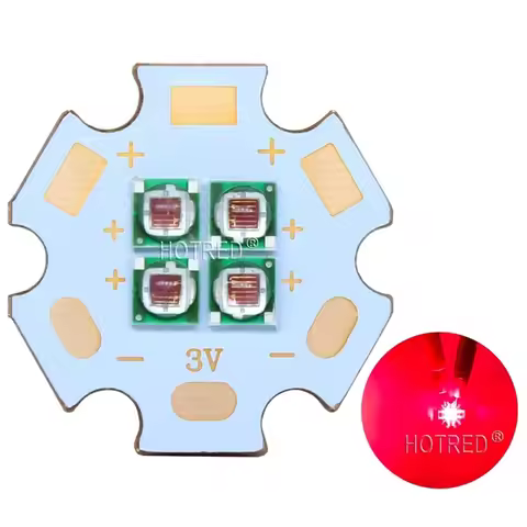 10W Deep Red 660nm 3535 Epiled 2V 4V 6V LED Chip XPE Emitter Bulb Multi-chip Plant Grow LED Diode Ar