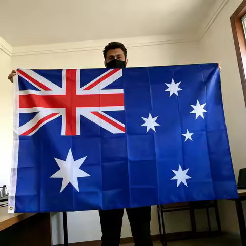 Australia Flag 150x90cm Large 3x5 FT Australian National Flag Polyester Double Stitched Outdoor Indo