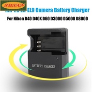 SUSANS Camera Battery Charger Durable Stable Portable EN-EL9 Power Adapter for Nikon D40 D40X D60 D3