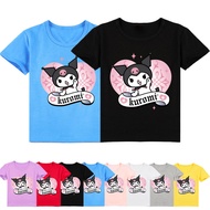2026 E-commerce Children's Clothing Kuromi Kuromi Fashion Printed Short-Sleeved T-Shirt Summer K437C