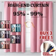 🔥Buy 3 Free 1🔥Free Alter 90%-95% InStyle Blackout Curtain (Free Hook & Ring) Curtain Soft & Thick & 