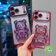 Glitter Phone Case With Stand For Moto G96 G86 G84 G72 G60 G60S G56 G54 G52 G40 Fusion Edge 70 60 50