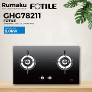 FOTILE GHG78211 Built-In Glass Gas Cooker Hob Kitchen Dapur