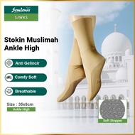 Stokin Muslimah Panjang Tebal | Stokin Murah | Nipis & Selesa | Anti-Gelincir | Maintain Feet Warmne